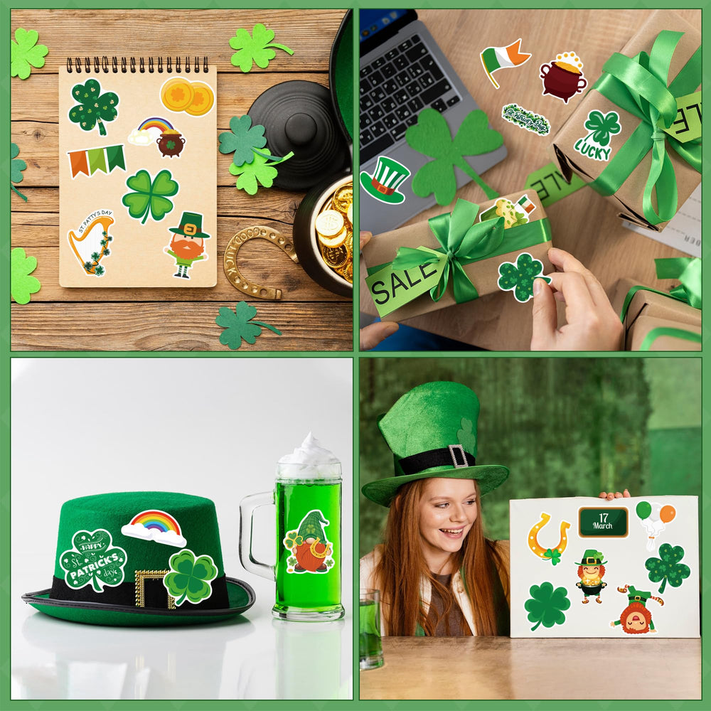 OHHOME St Patricks Day stickers ideal for kids crafts and classroom activities.