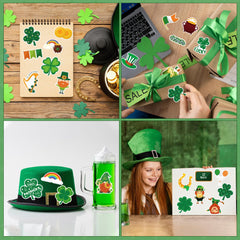OHHOME St Patricks Day stickers ideal for kids crafts and classroom activities.