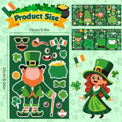 OHHOME St Patrick's Day stickers designed for kids' crafts and imaginative activities.