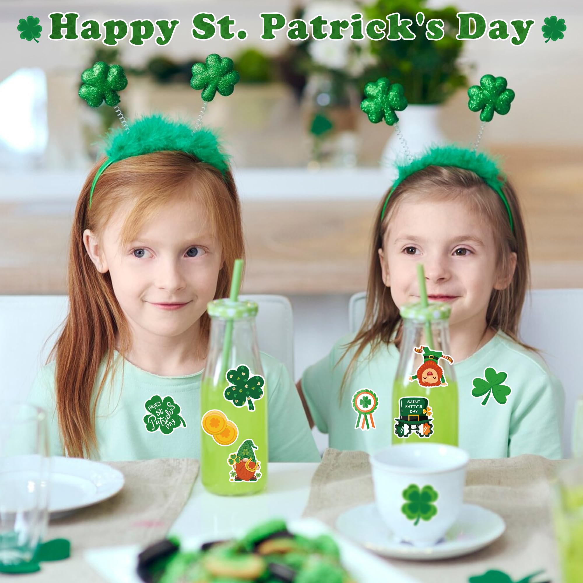 OHOME St Patricks Day stickers safe and non-toxic for family crafting.