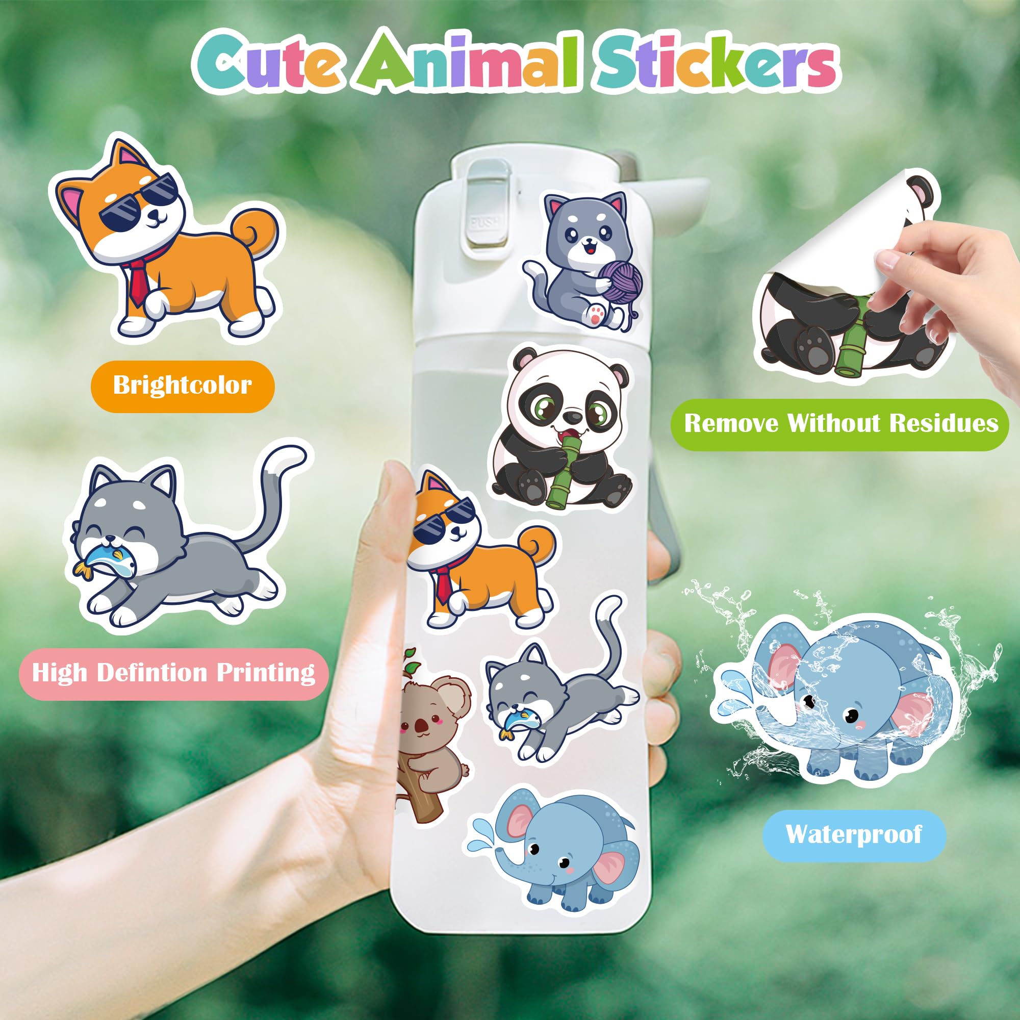 OHOME stickers on laptop display; vibrant accents boost personality while staying removable.