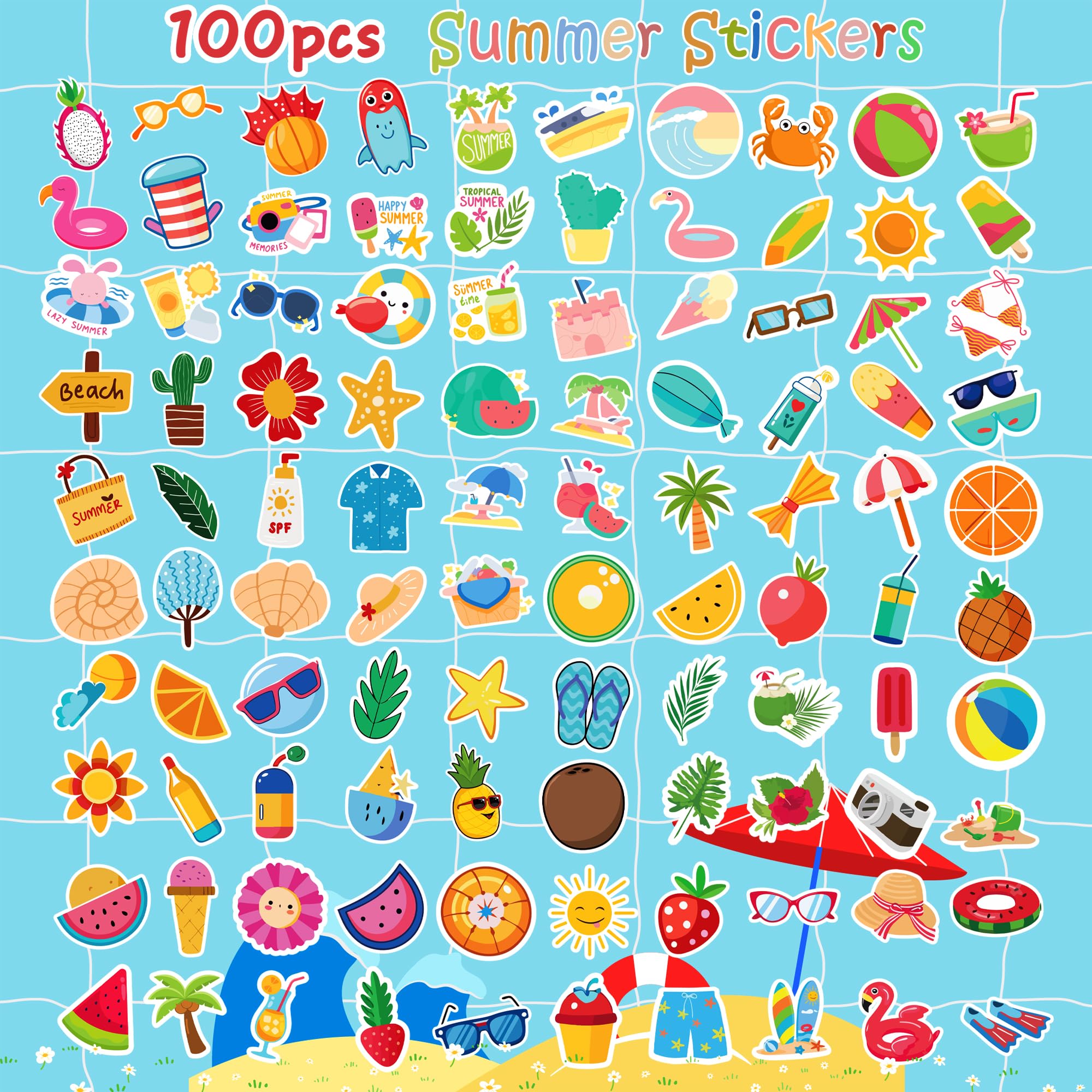 OHOME Summer Stickers watermelon designs for playful classroom projects
