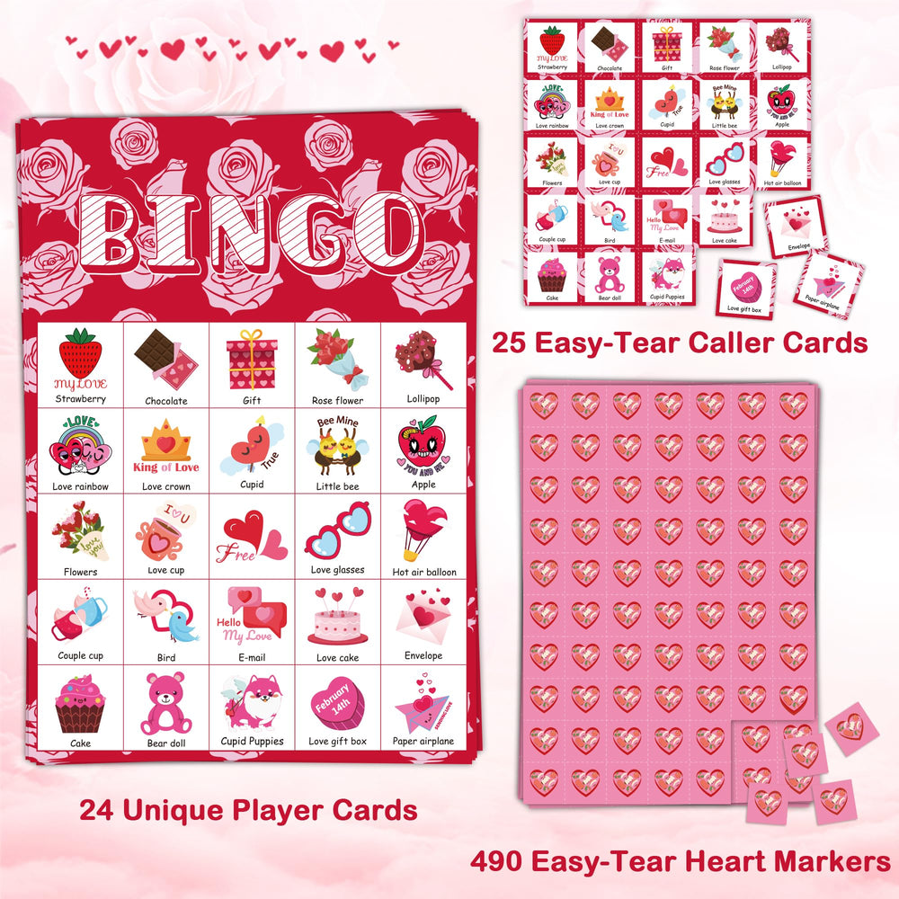 OHOME heart-shaped markers provide durable pieces for multiple rounds.