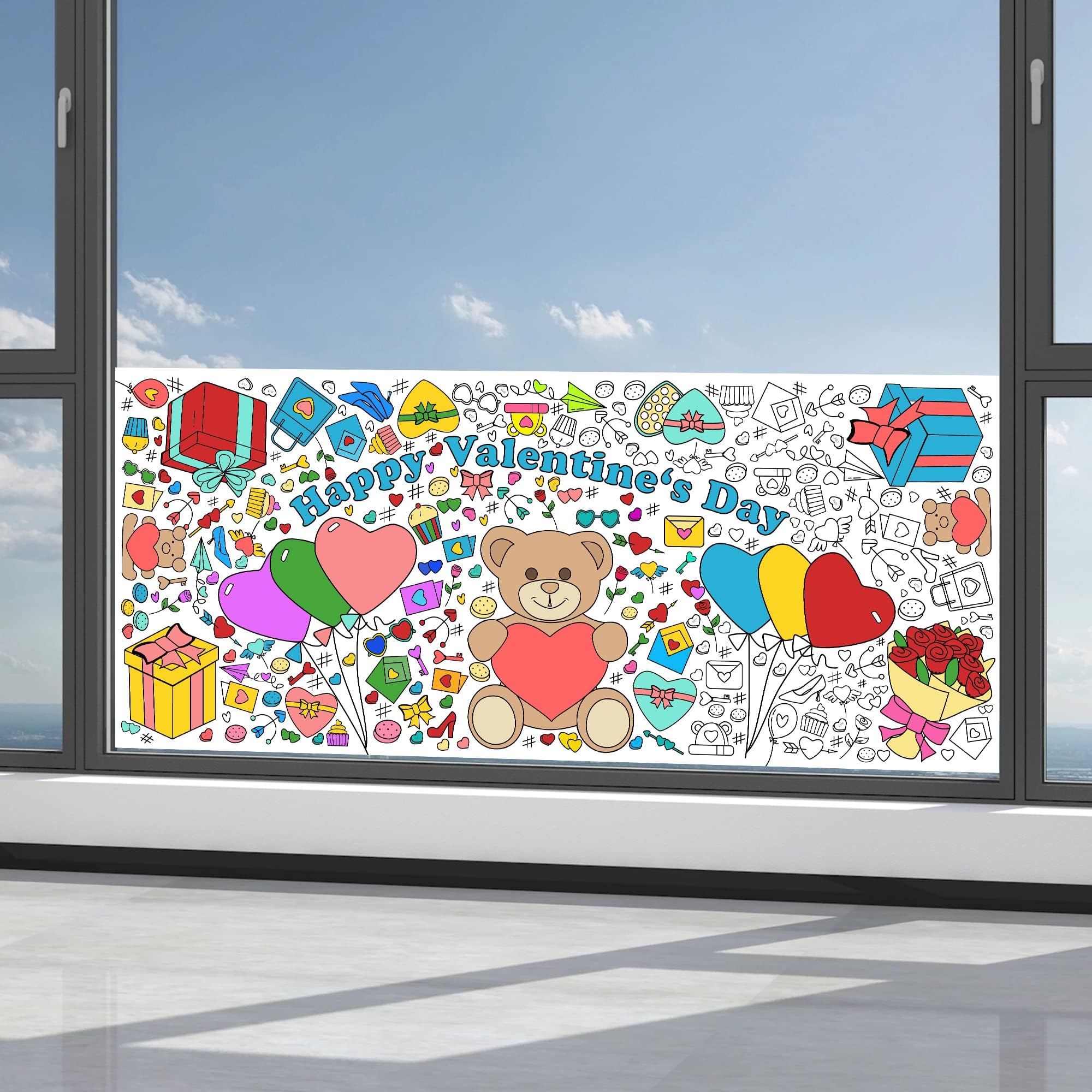 OHOME Valentines classroom crafts setup for group projects and parties.