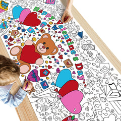 OHOME Valentines large art area promotes shared crafts and learning.