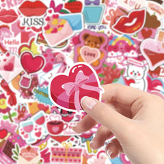 OHOME cute animal designs valentines stickers ideal for DIY cards and party favors.