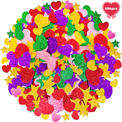 OHOME valentines stickers foam-texture closeup shows soft, durable material