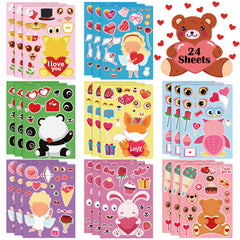 OHOME Valentines Stickers pack cover—vibrant, kid-safe designs for classroom crafts.