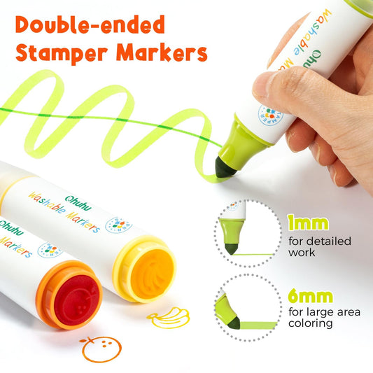 Ohuhu Stamper dual-tip cone-tip for bold lines and fine details