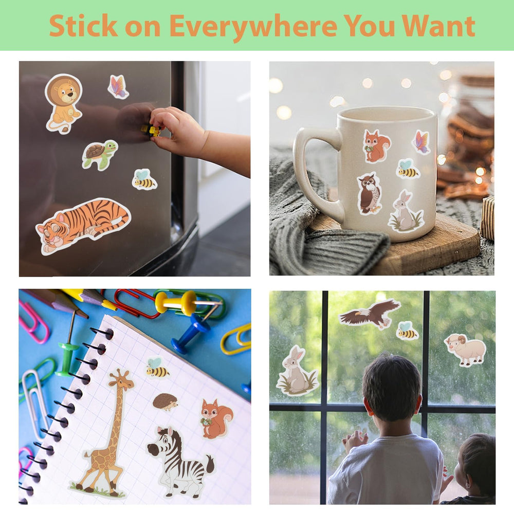 OIBUTUR Jelly Sticker Book – Ideal travel companion for planes, cars, and family trips