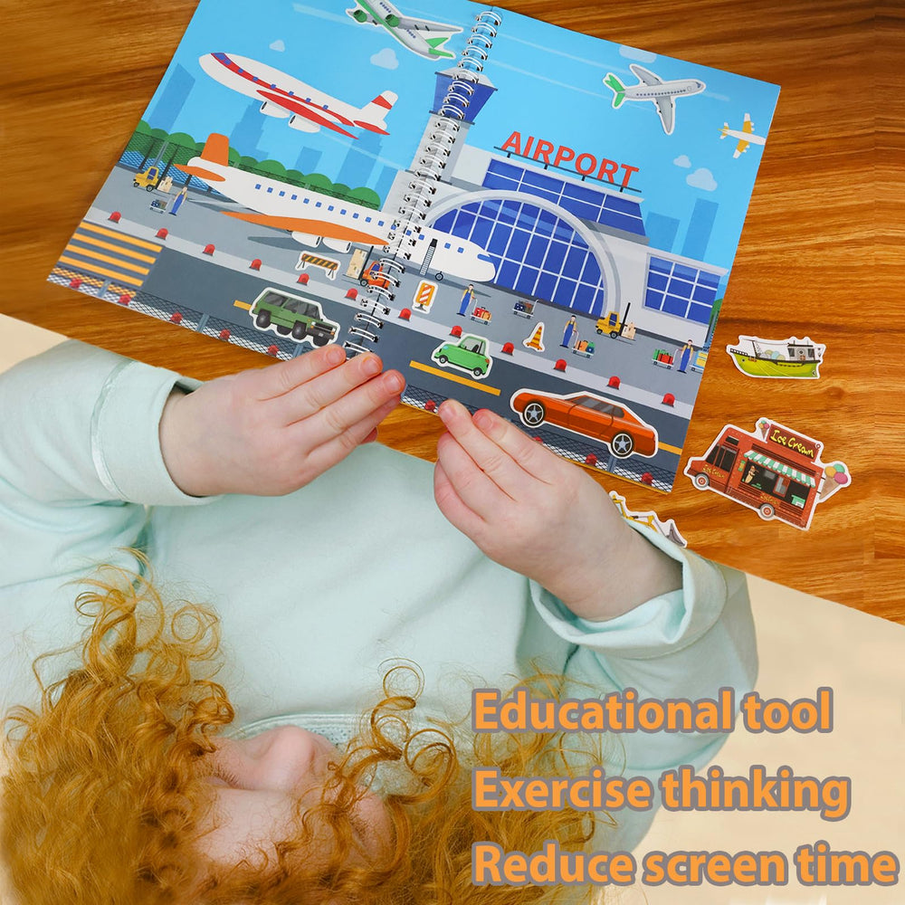 OIBUTUR Jelly Sticker Scene 5: durable silicone, washable and kid-safe for family trips.