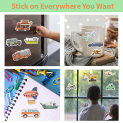 OIBUTUR Jelly Sticker Scene 6: travel-friendly activity book perfect for gatherings.