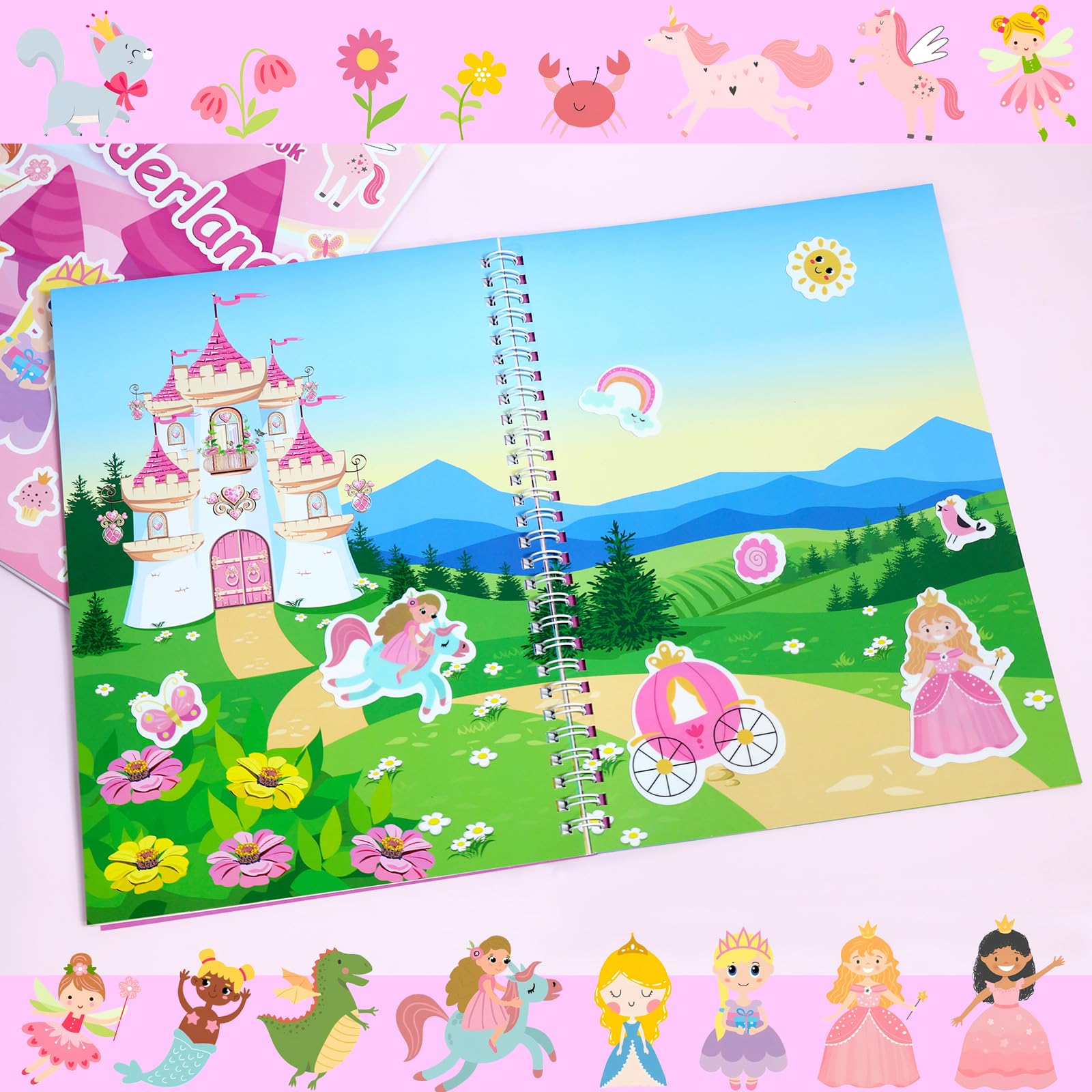 OIBUTUR spiral binding open book highlights flat pages for easy drawing.