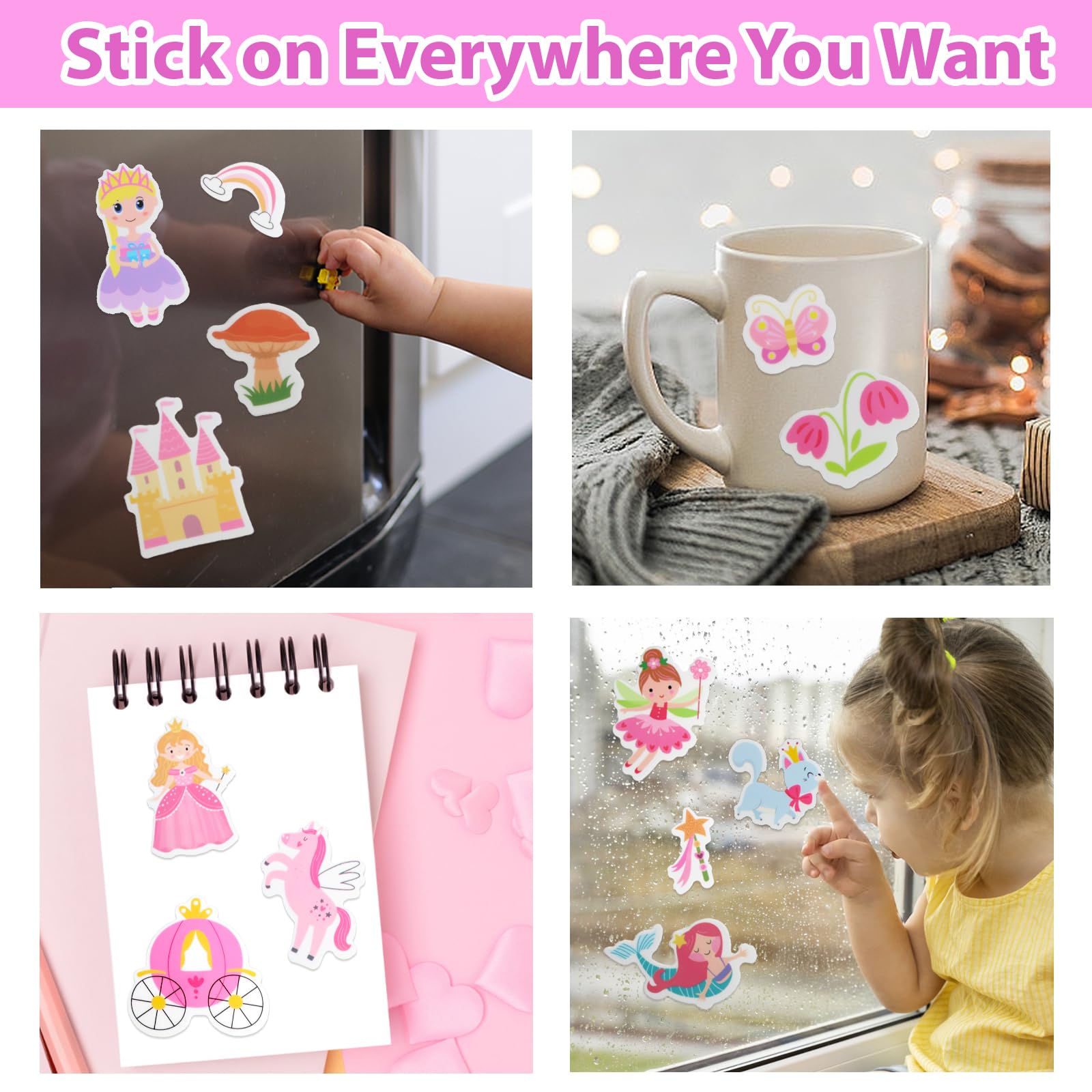 OIBUTUR waterproof silicone material provides durable, washable sticker fun.