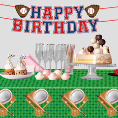 Oigco tablecloths at a birthday party with game day vibes