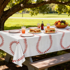 Oigco four-pack tablecloths enable fast setup for events.