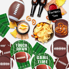 Oigco football 6.5-inch napkins ready for quick, tidy cleanups during celebrations.