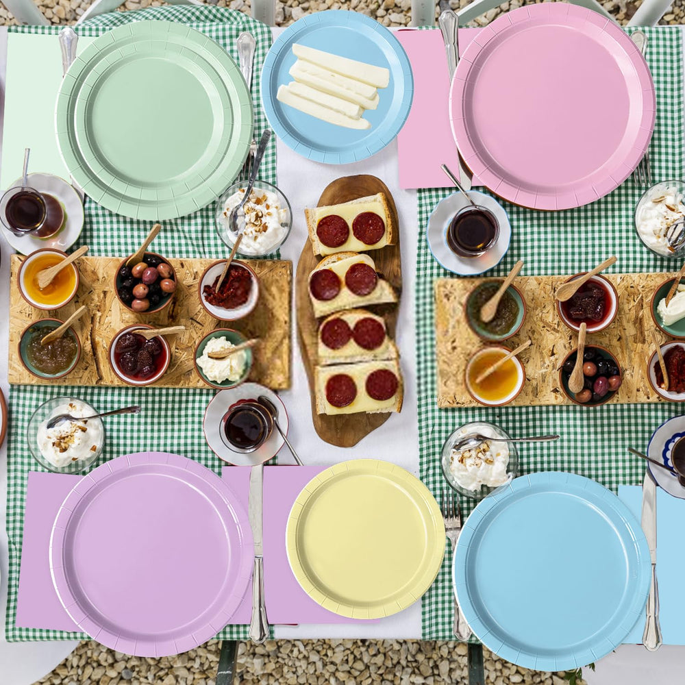 Oigco pastel napkins - soft, coordinating accents that simplify cleanups and table styling.