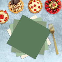 Oigco sage green elegant tableware set creates refined tablescapes for weddings.