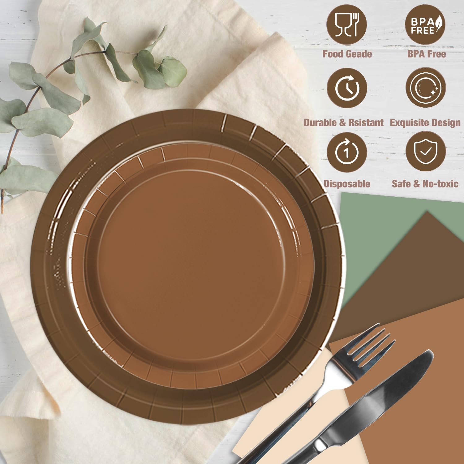 Oigco woodland baby shower coordinated set for cohesive decor