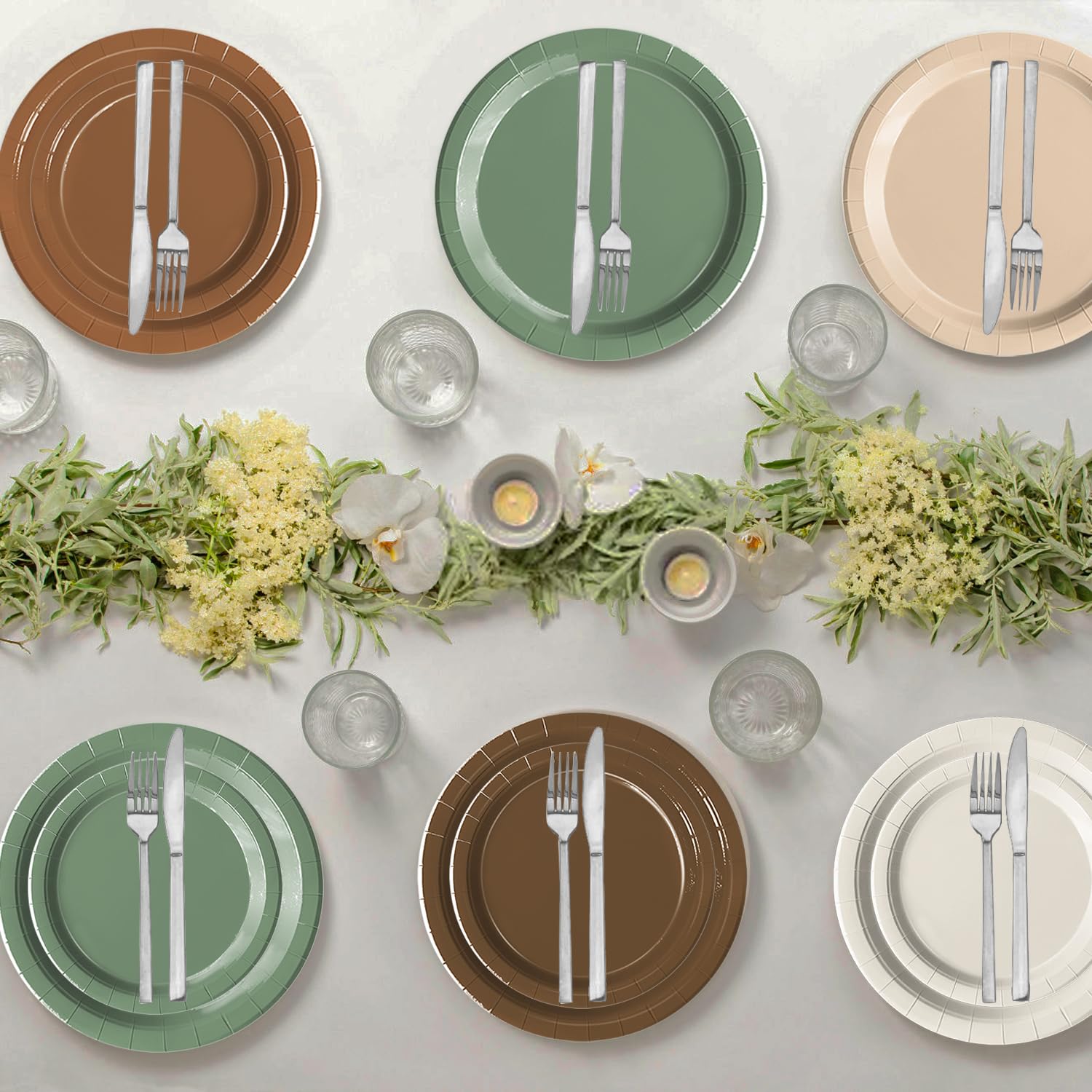 Oigco woodland baby shower disposables for quick cleanup after the party