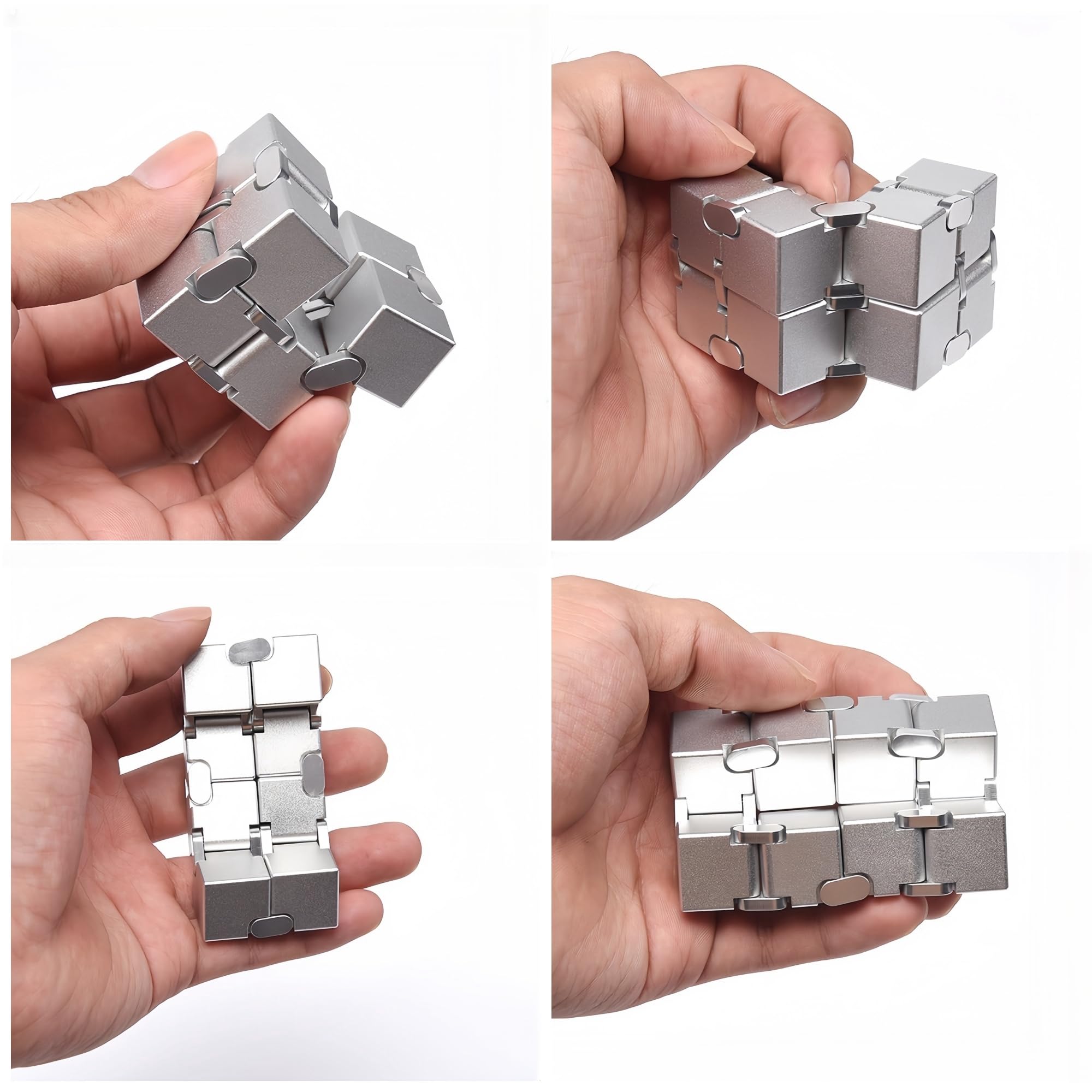 Oiikain Metal Infinity Cube black, packaging-presentation, ideal gift for fidget enthusiasts.