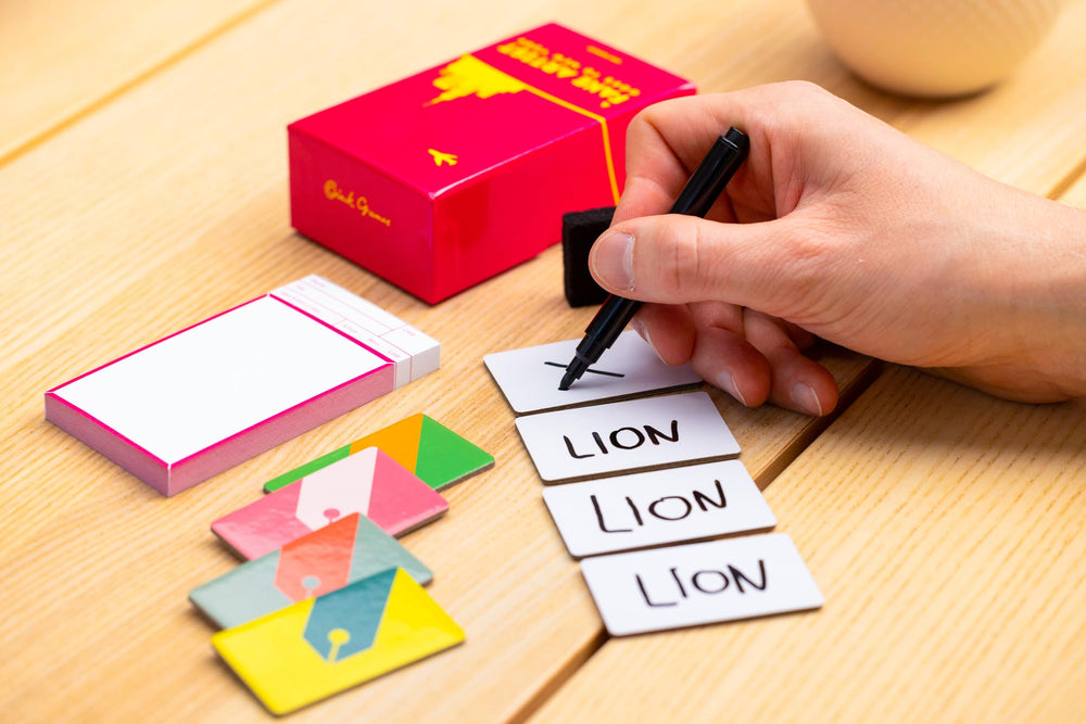 Oink Games family game night setup; inclusive and fun for all ages.