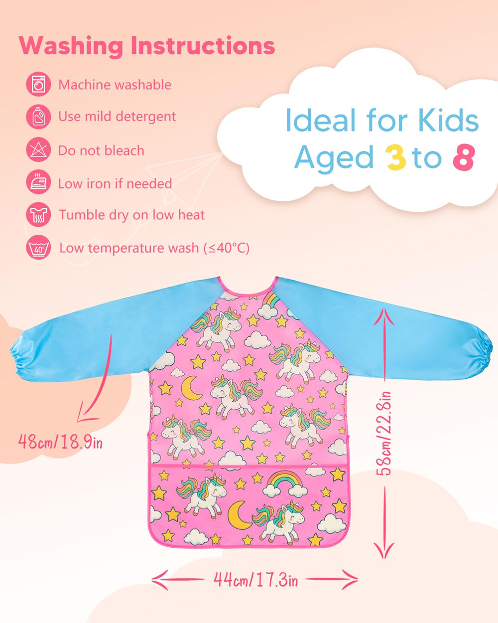 Oiomniv versatile smock supports painting, baking, and DIY projects