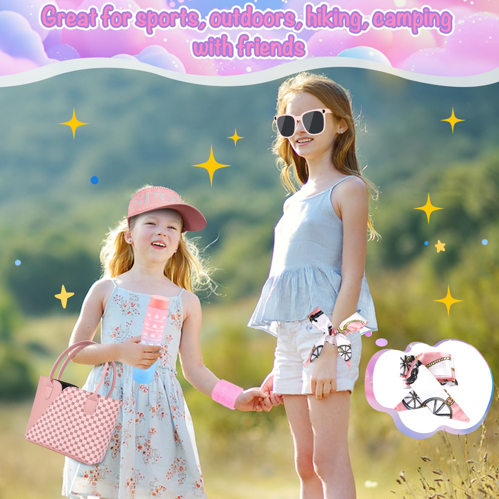 Oisacirg Play Purse Set cards and money for role-play shopping.