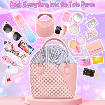 Oisacirg Play Purse Set pretend makeup kit for safe imaginative play.