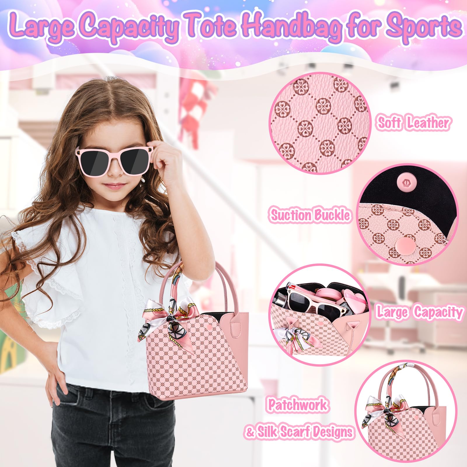 Oisacirg Play Purse Set purse shown with compact on-the-go storage.