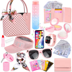 Oisacirg Play Purse Set tote handbag keeps kids' essentials neatly stored.