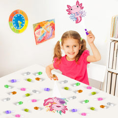 Oitnlaughter axolotl finger lights fit securely with a stretchable rubber strap.
