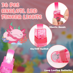 Oitnlaughter axolotl party favors bulk pack highlighted for events.