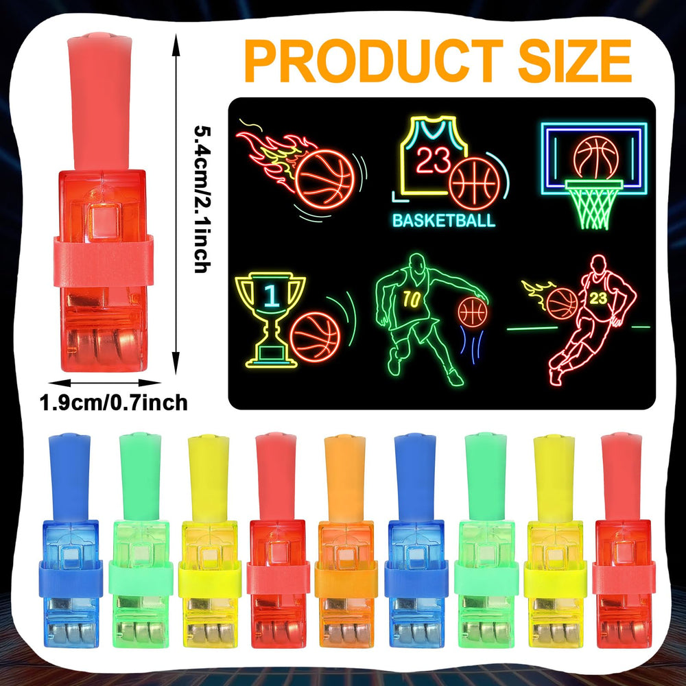 Oitnlaughter basketball LED finger light design 2 glows, ideal for sports-themed celebrations