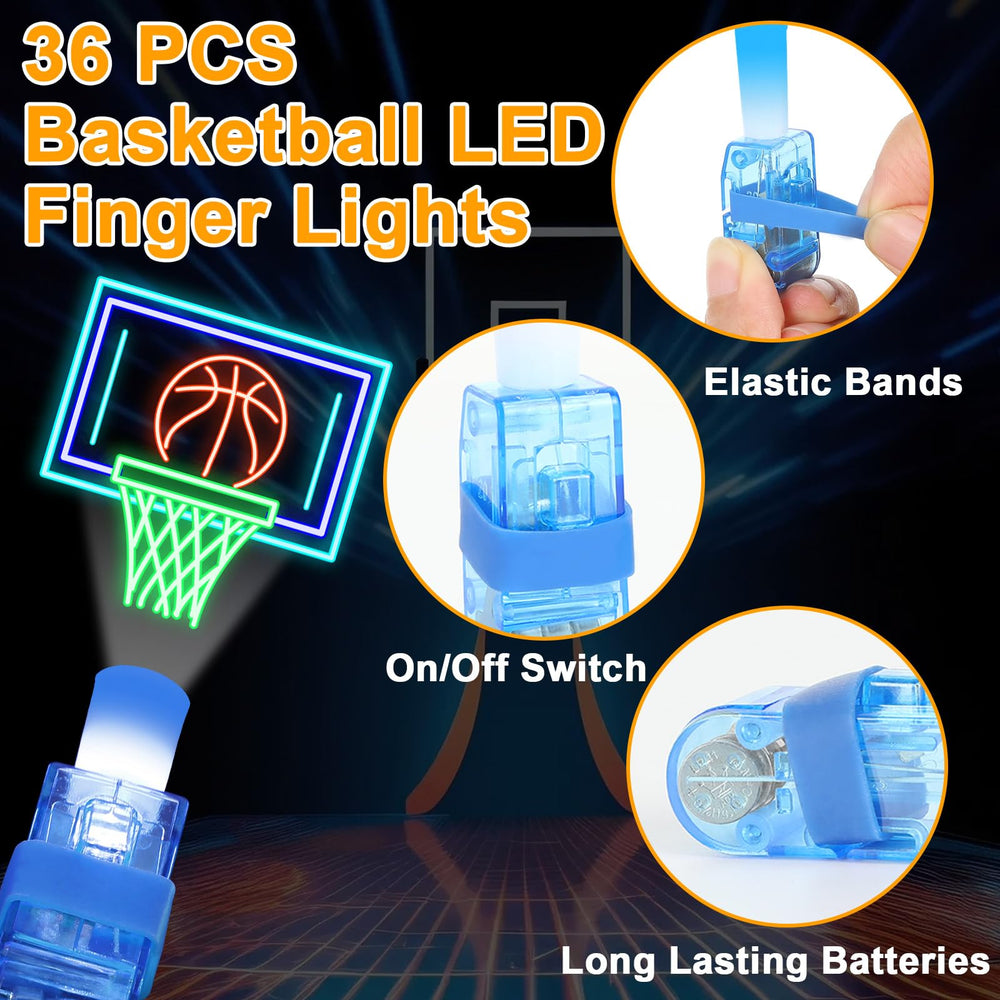 Oitnlaughter basketball LED finger light design 3 adds color to basketball-themed games and prizes