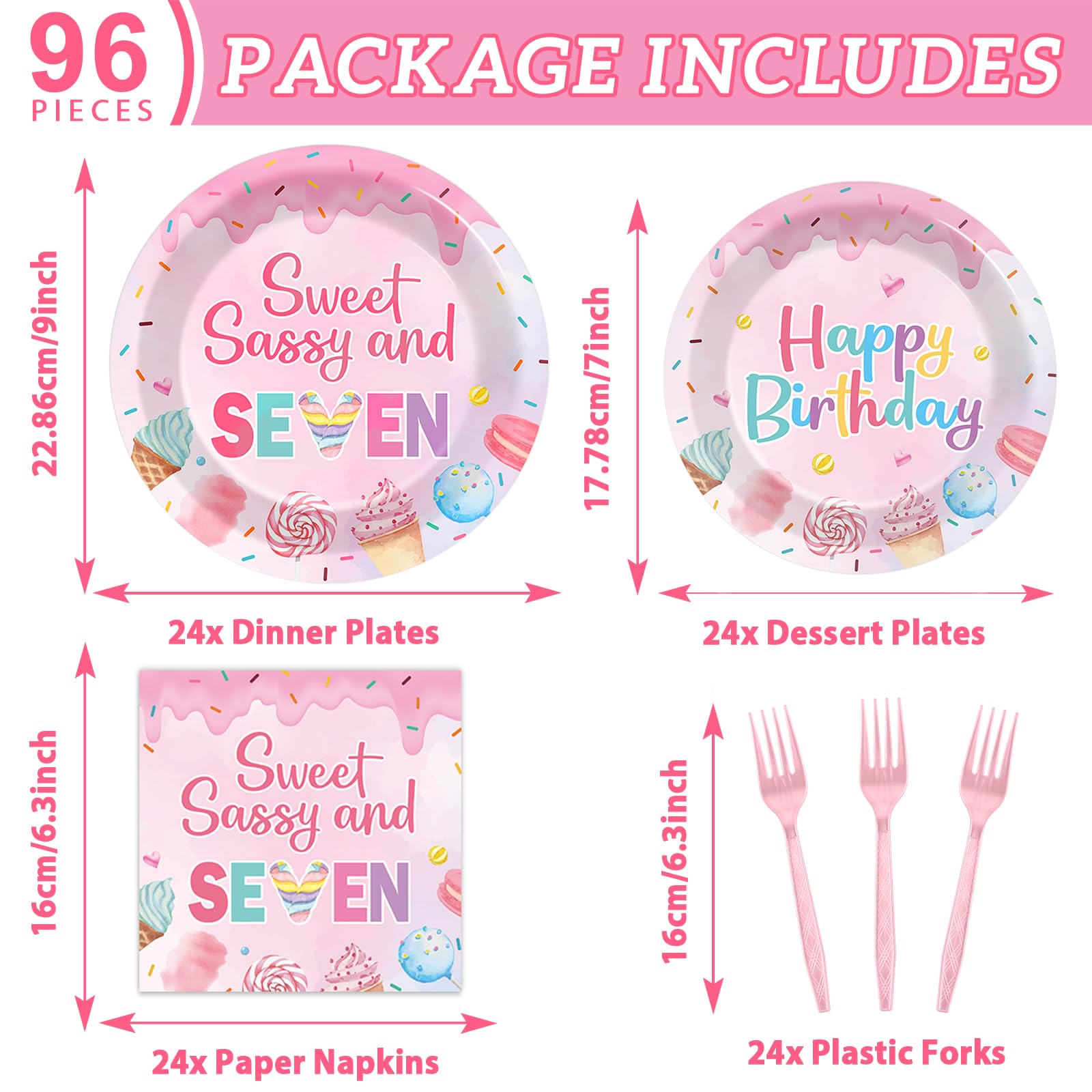 Oitnlaughter 7-inch donut dessert plates for sweet treats.