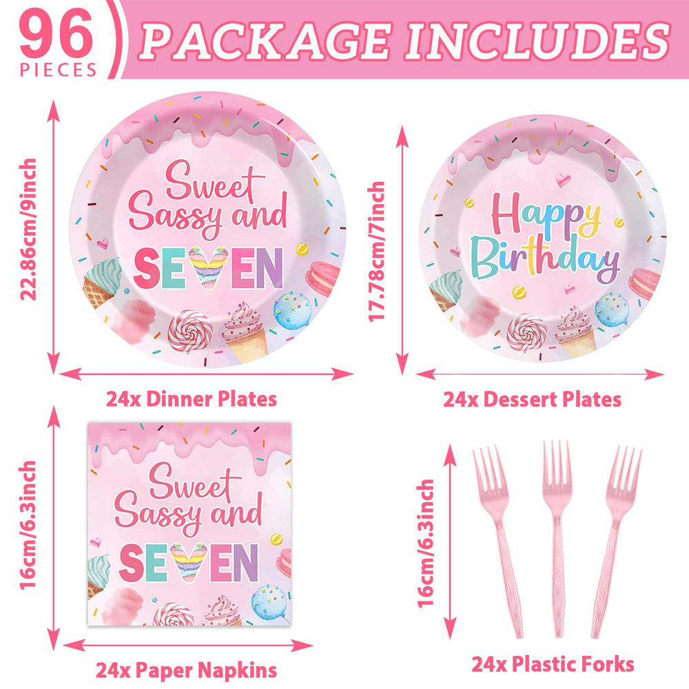 Oitnlaughter 7-inch donut dessert plates for sweet treats.