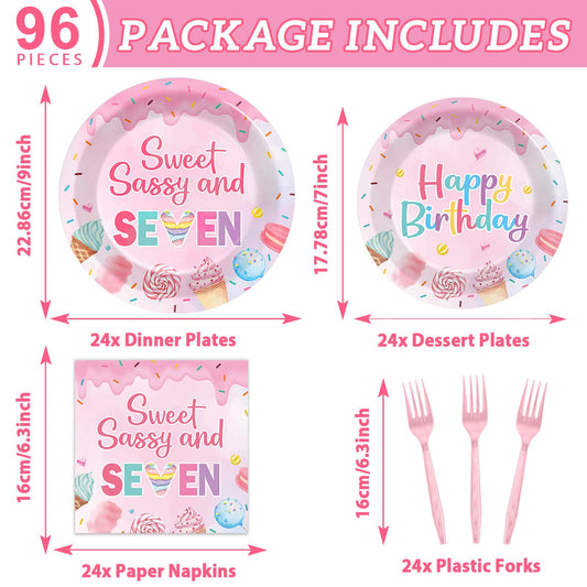 Oitnlaughter 7-inch donut dessert plates for sweet treats.