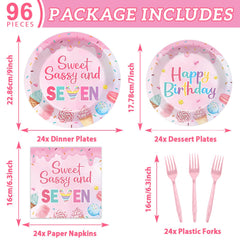 Oitnlaughter 7-inch donut dessert plates for sweet treats.