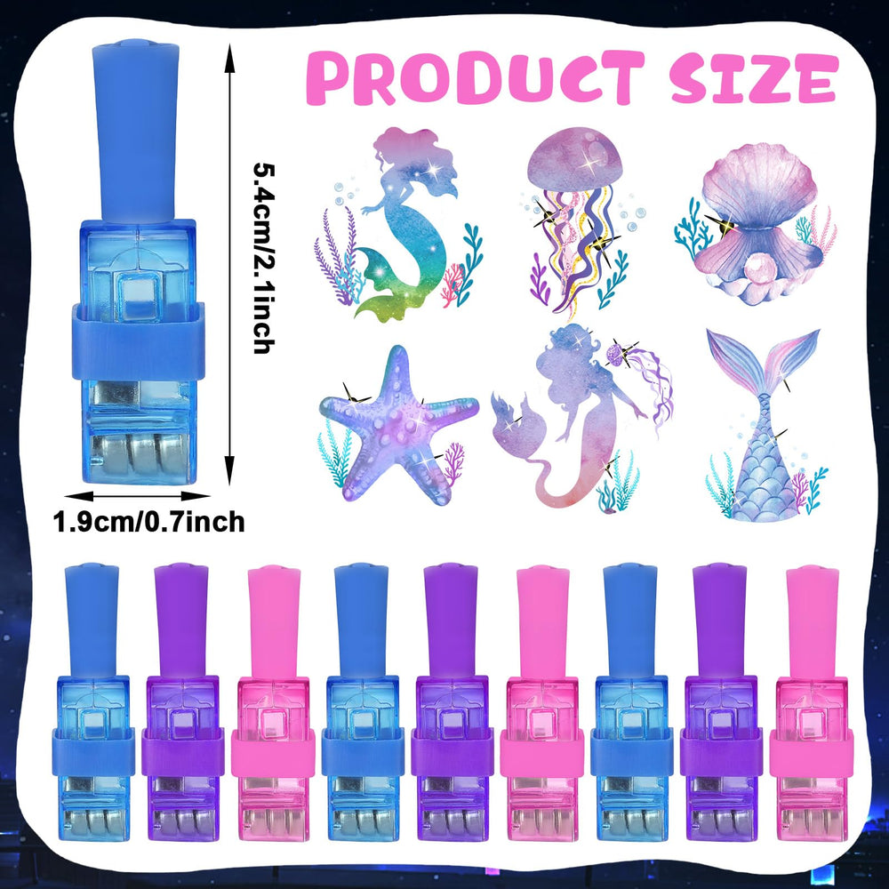Oitnlaughter Mermaid LED finger light pattern 2 adds magical mermaid mood to celebrations