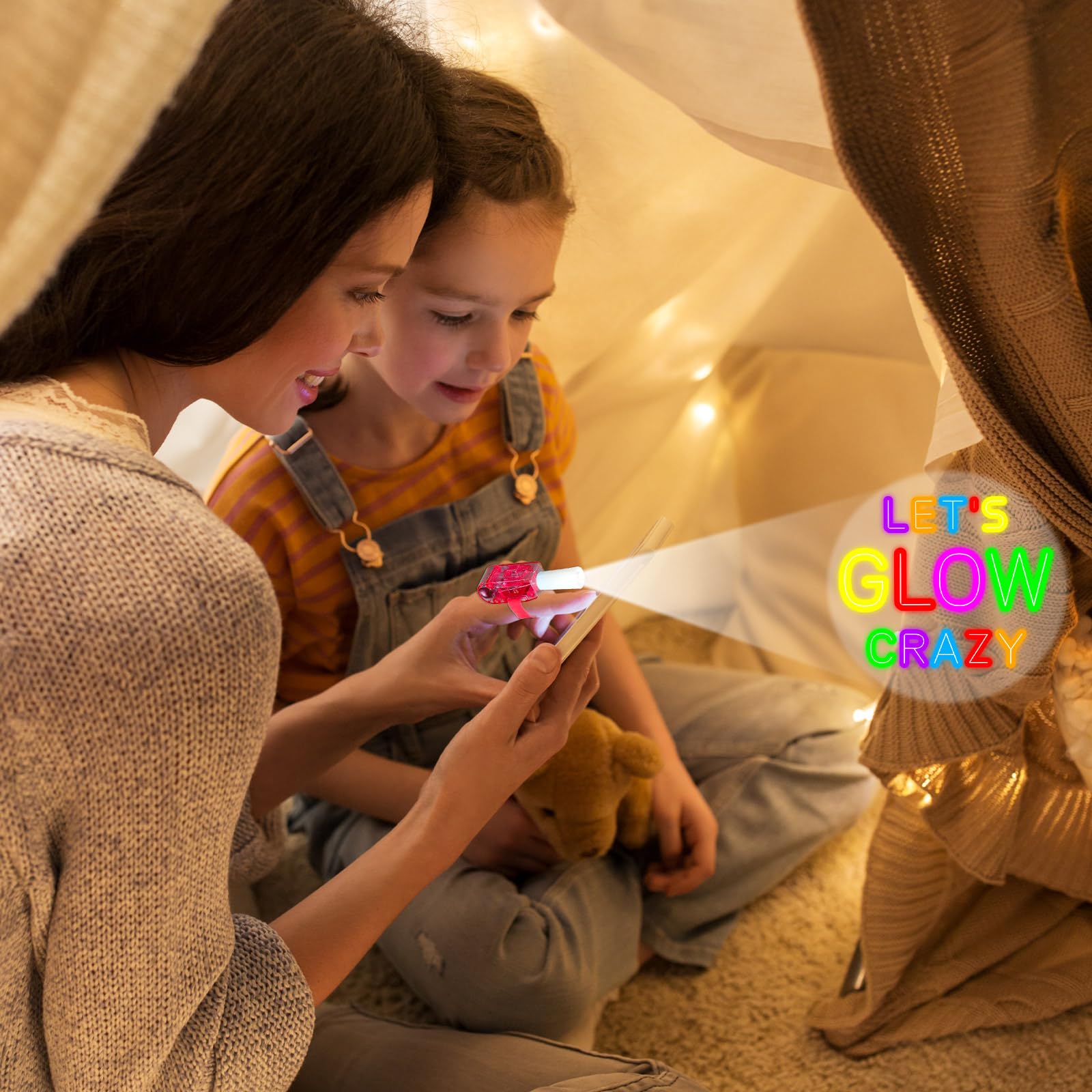 Oitnlaughter neon finger light ideal for birthdays and celebrations.