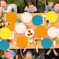 Oitnlaughter Disposable tableware saves cleanup time, letting you enjoy moments