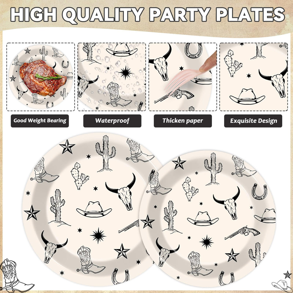 Oitnlaughter napkins—colorful western patterns for quick, tidy cleanup during celebrations.