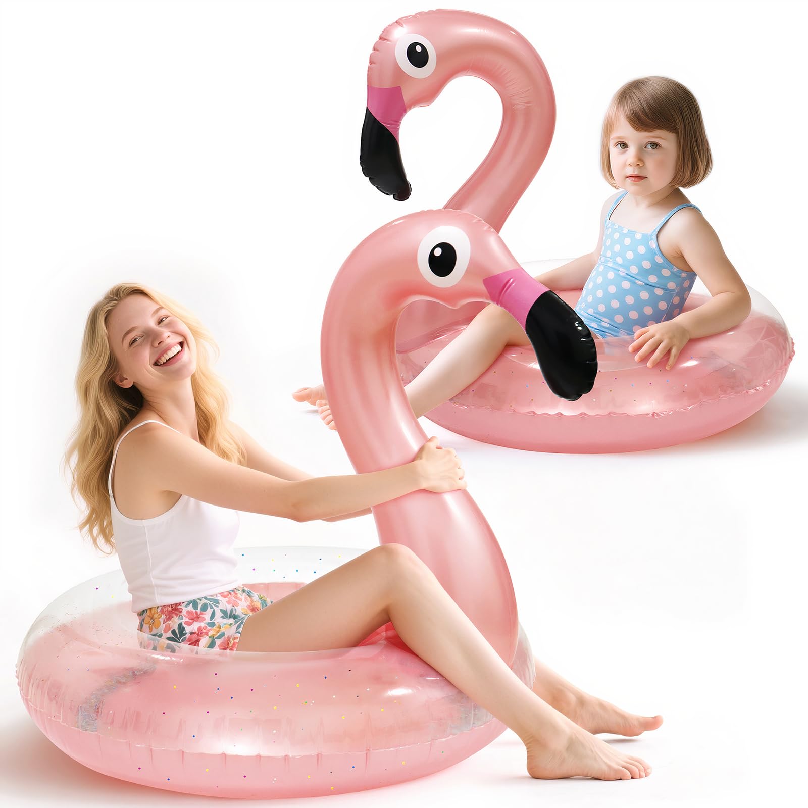 Oiuros flamingo pool float large ready for relaxing sunlit sessions