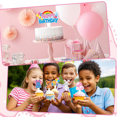 ojustbeok double-sided cupcake toppers keep colors vibrant from both sides