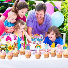 ojustbeok duck toppers add cute charm to cupcakes for baby showers and birthdays