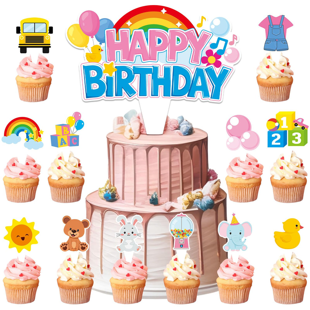 ojustbeok cupcake toppers with overalls design add playful charm to cupcakes for parties