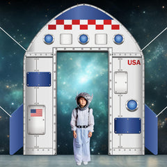 OJustBeOK spaceship hatch door cover transforms any doorway into a space station.