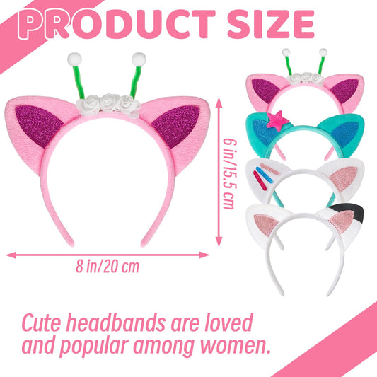 OJYUDD cat ears headband style B, lightweight comfort for events